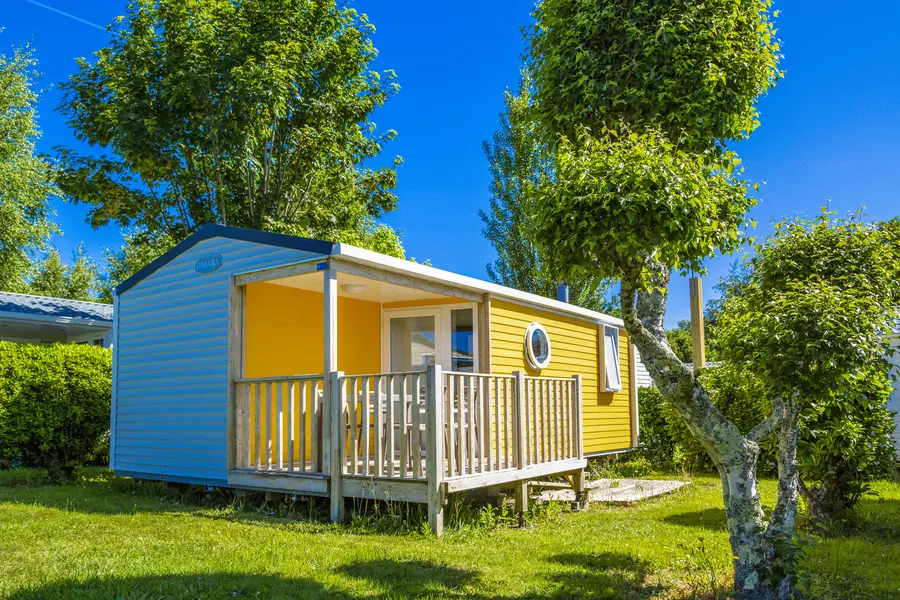 camping bretagne mobil home jaune promotion