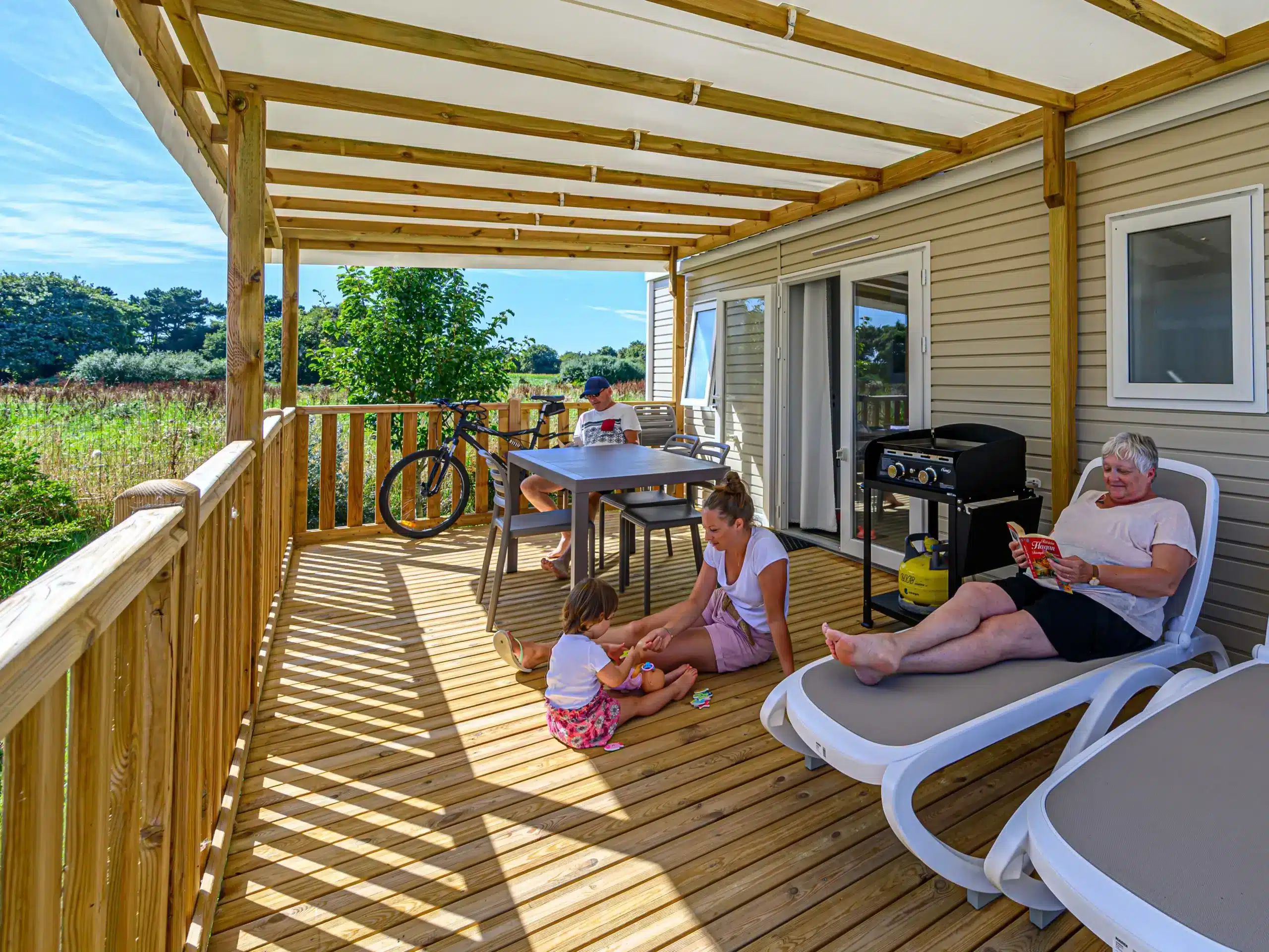 hébergements confortables dans le camping proche de quimper